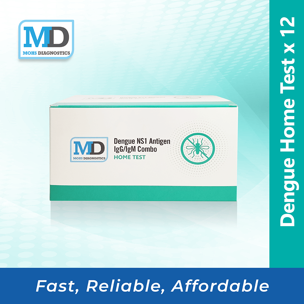 Box of 12 Mohs Diagnostics Dengue NS1 Antigen Home Test
